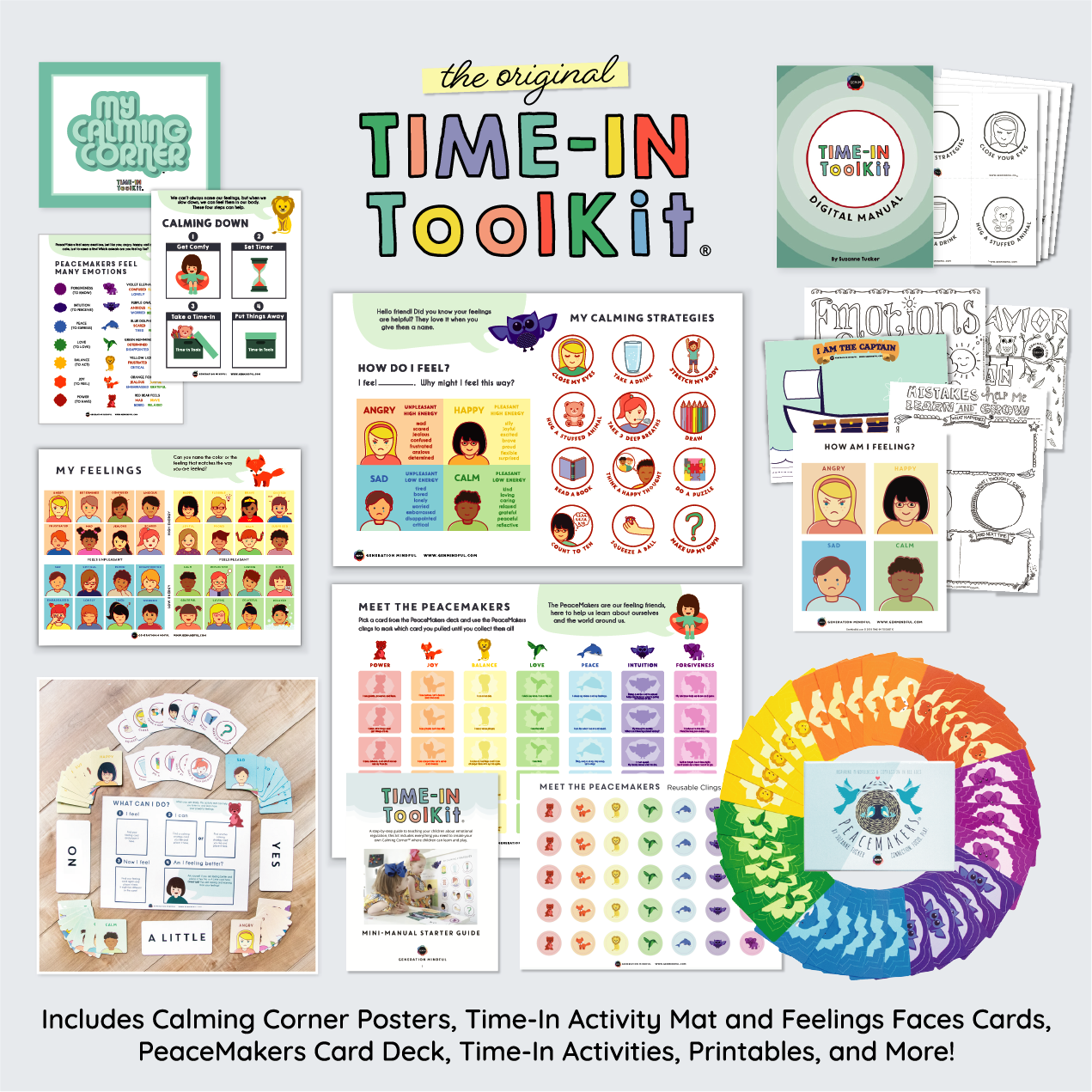 The Time-In ToolKit™ - PeaceMakers Generation Mindful - Generation Mindful, PLAYFUL - teach emotions parenting child therapy tool