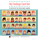 My Feelings Card Set (REWARD ADD-ON) - 2 sets of 32 feeling cards