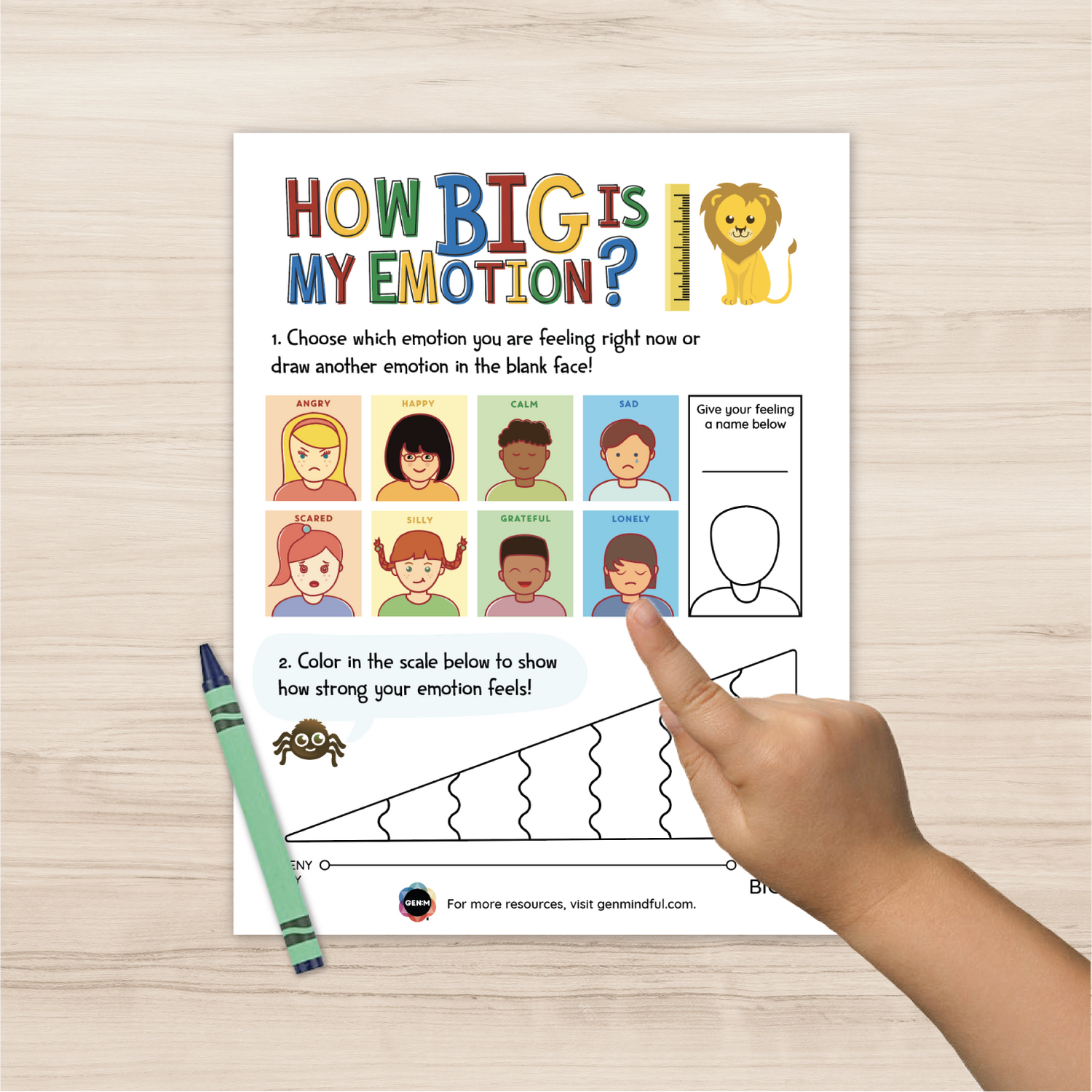 How Big Is My Emotion? Printable