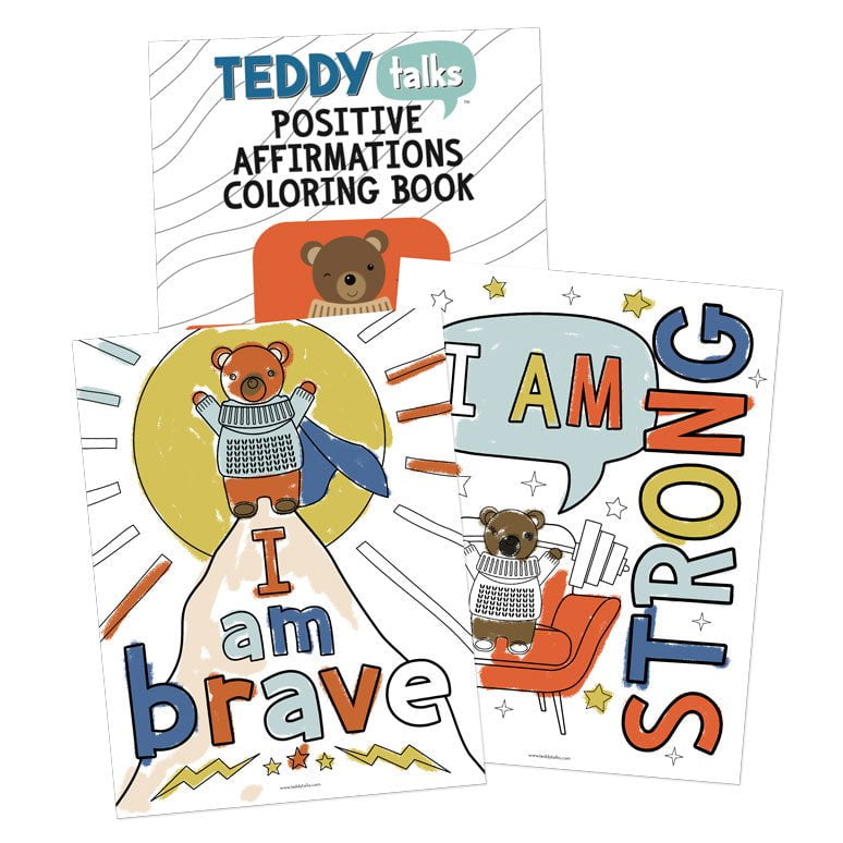 Positive Affirmations Coloring Book for Kids (Digital)